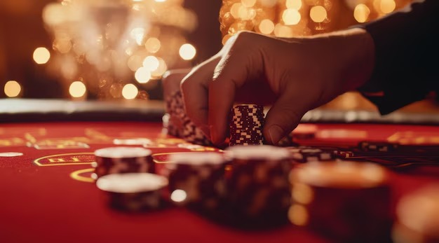 Live dealer blackjack table with multi-camera feed